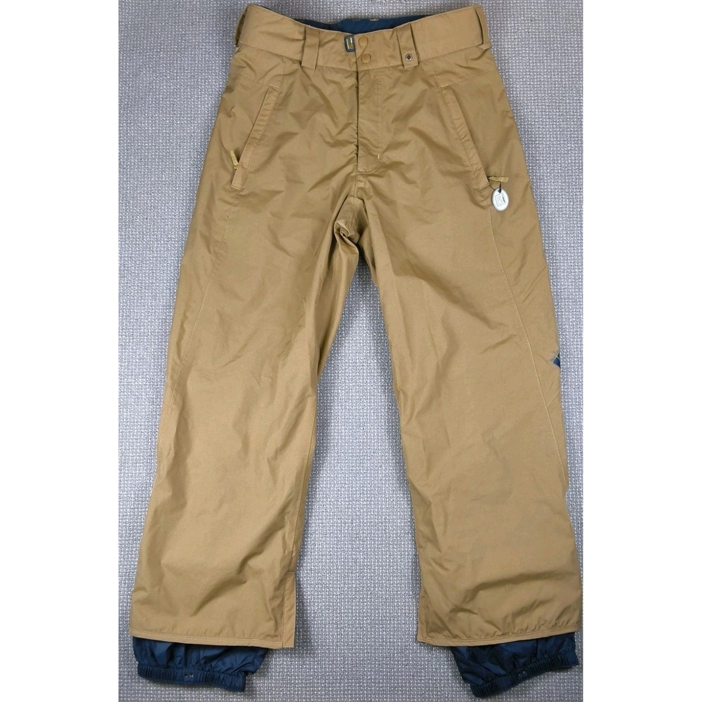 Burton Men's Medium DRYRIDE Snowboard Ski Pants Tan Bronze Waterproof